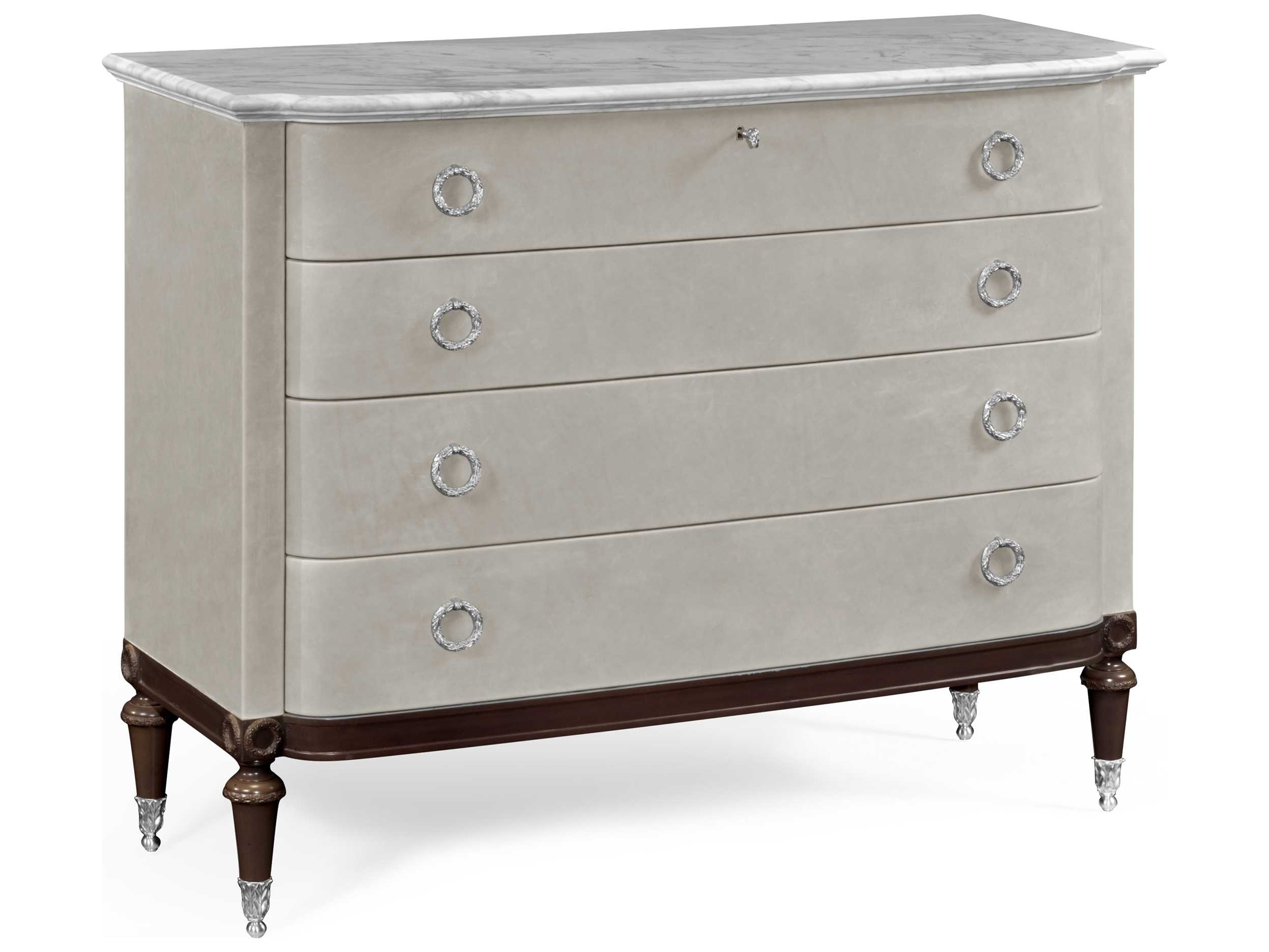 Jonathan Charles Curated collection AshyGray Painted Finish Chest of