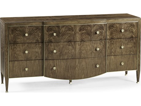 Jonathan Charles Barcelona Brown Walnut Wood Dresser