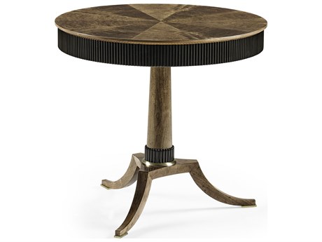 Jonathan Charles Barcelona Round Wood Walnut End Table