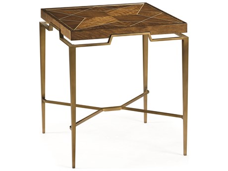 Jonathan Charles Toulouse Square Wood Walnut End Table