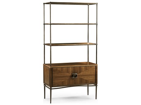 Jonathan Charles Toulouse Rectangular Wood Walnut Console Table