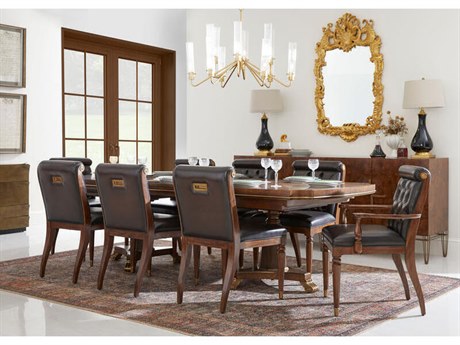 Jonathan Charles Viceroy Mahogany Wood Dining Room Set