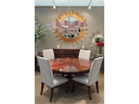 Jonathan Charles Casually Country Walnut Wood Dining Room Set