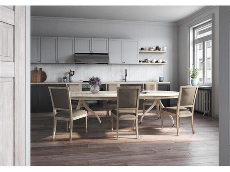 Jonathan Charles Timeless Walnut Wood Dining Room Set