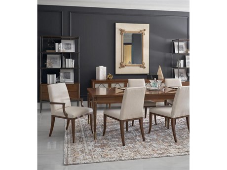 Jonathan Charles Toulouse Walnut Wood Dining Room Set