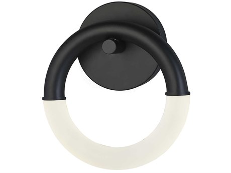 Justice Design Group Acryluxe Matte Black LED Wall Sconce