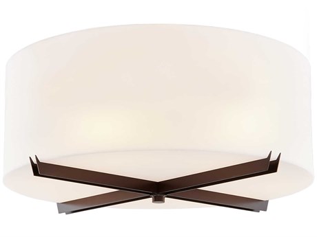 Justice Design Group Acryluxe 6-Light Bronze Flush Mount
