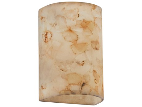 Justice Design Group Alabaster Rocks 2-Light Bronze Wall Sconce