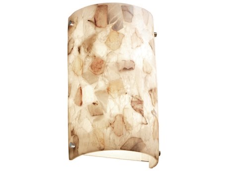 Justice Design Group Alabaster Rocks 2-Light Bronze Wall Sconce