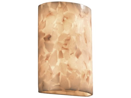 Justice Design Group Alabaster Rocks 2-Light Bronze Wall Sconce