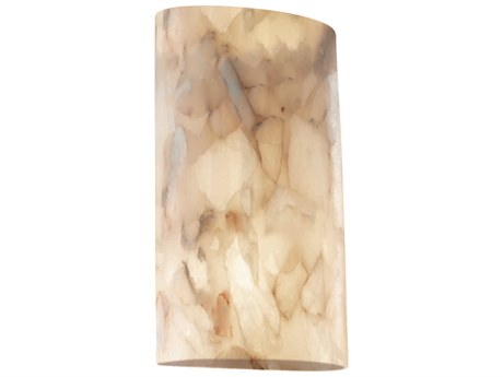 Justice Design Group Alabaster Rocks 2-Light Bronze Wall Sconce