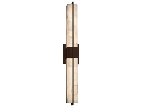 Justice Design Group Alabaster Rocks LED Wall Sconce