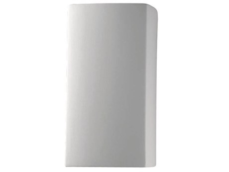 Justice Design Group Ambiance 1-Light White Wall Sconce