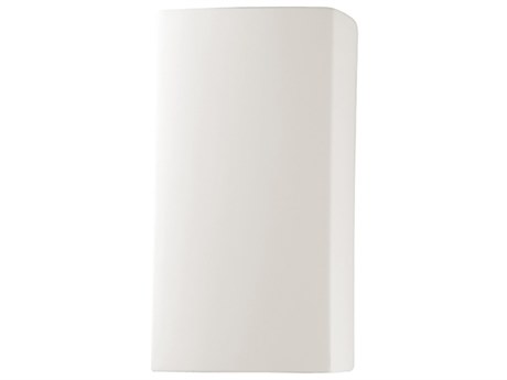 Justice Design Group Ambiance 1-Light White Wall Sconce