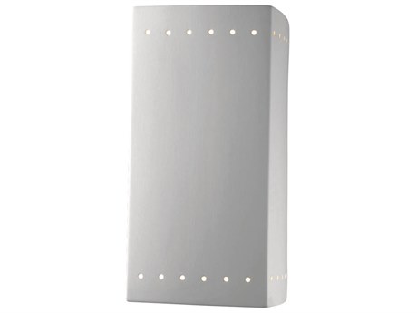 Justice Design Group Ambiance 1-Light White Wall Sconce