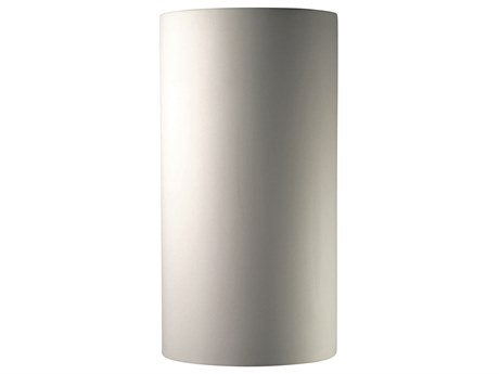 Justice Design Group Ambiance 1-Light White Wall Sconce