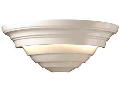Justice Design Group Ambiance 2-Light White Wall Sconce