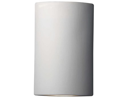 Justice Design Group Ambiance 1-Light White Wall Sconce
