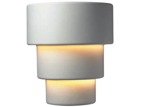 Justice Design Group Ambiance 2-Light White Wall Sconce