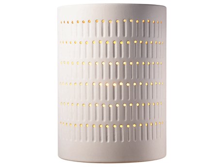 Justice Design Group Ambiance 2-Light White Wall Sconce