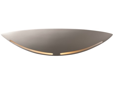 Justice Design Group Ambiance 1-Light White Wall Sconce