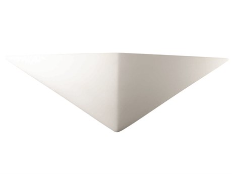 Justice Design Group Ambiance 1-Light White Wall Sconce