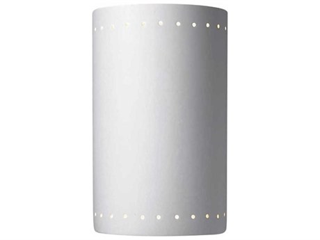 Justice Design Group Ambiance Outdoor Wall Light with Perfs (Open Top & Bottom)