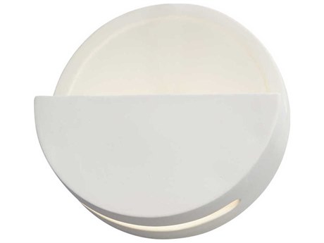 Justice Design Group Ambiance White LED Wall Sconce