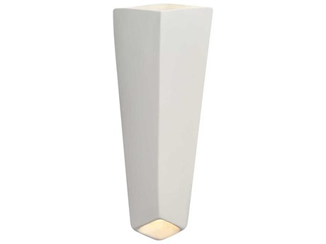 Justice Design Group Ambiance White LED Wall Sconce