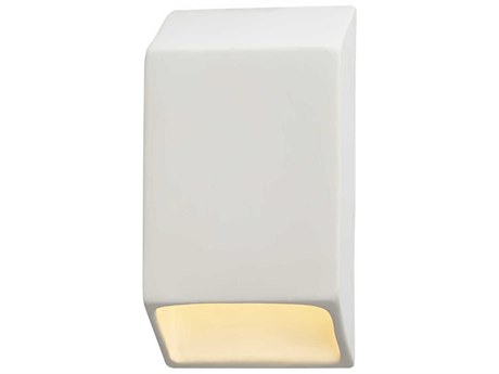 Justice Design Group Ambiance White LED Wall Sconce