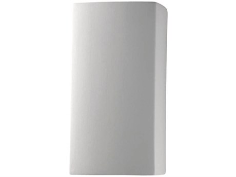 Justice Design Group Ambiance 1-Light White Wall Sconce