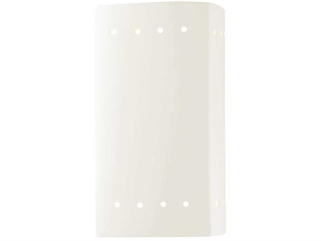 Justice Design Group Ambiance Outdoor Wall Light with Perfs (Open Top & Bottom)