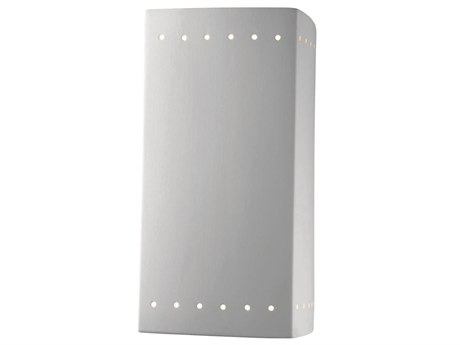 Justice Design Group Ambiance Outdoor Wall Light with Perfs (Closed Top)