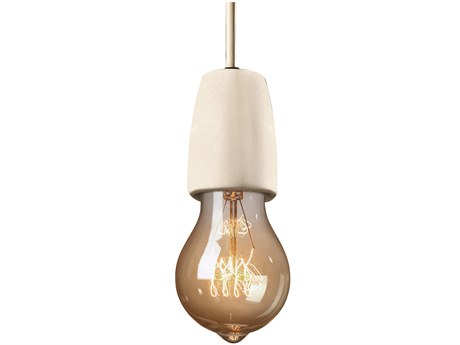 Justice Design Group Radiance 1-Light White Mini Pendant