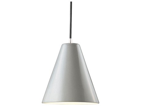 Justice Design Group Radiance 1-Light Gray Mini Pendant