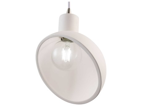 Justice Design Group Radiance 1-Light White Bowl Mini Pendant