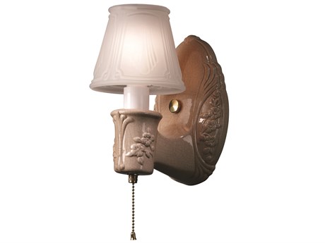 Justice Design Group American Classics 1-Light Bronze Glass Wall Sconce