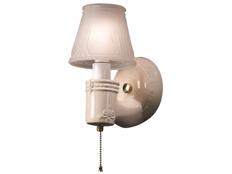 Justice Design Group American Classics 1-Light Gray Glass Wall Sconce