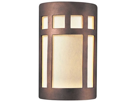 Justice Design Group Ambiance 1-Light Bronze Wall Sconce