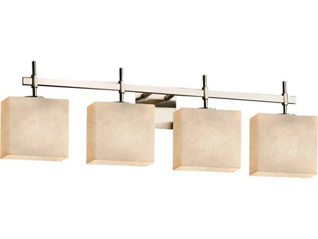 Justice Design Group Clouds 4-Light Nickel Vanity Light