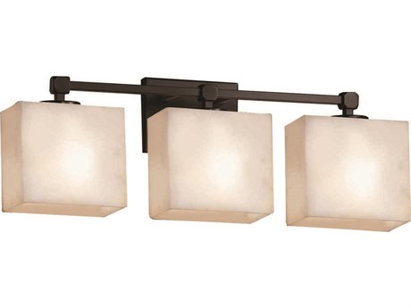 Justice Design Group Clouds 3-Light Bronze Vanity Light