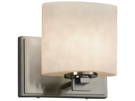 Justice Design Group Clouds Nickel Wall Sconce