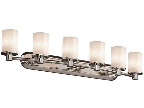 Justice Design Group Clouds 6-Light Chrome Vanity Light