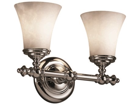 Justice Design Group Clouds 2-Light Chrome Vanity Light