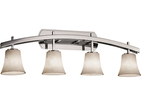Justice Design Group Clouds 4-Light Nickel Vanity Light