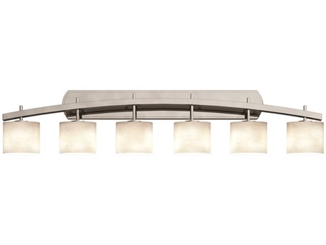 Justice Design Group Clouds 6-Light Nickel Vanity Light