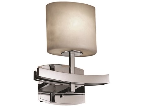 Justice Design Group Clouds 1-Light Chrome Wall Sconce