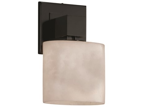 Justice Design Group Clouds 1-Light Black Wall Sconce