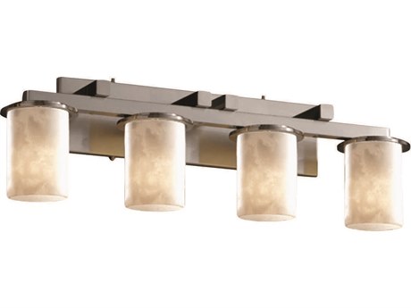 Justice Design Group Clouds 4-Light Nickel Vanity Light