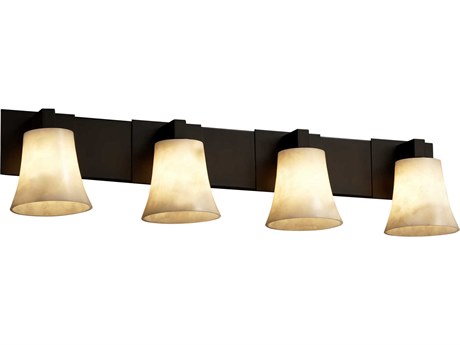 Justice Design Group Clouds 4-Light Bronze Vanity Light